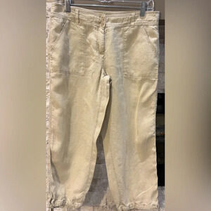 Tommy Bahama Aubrey Fit Size 6 Linen khaki pants